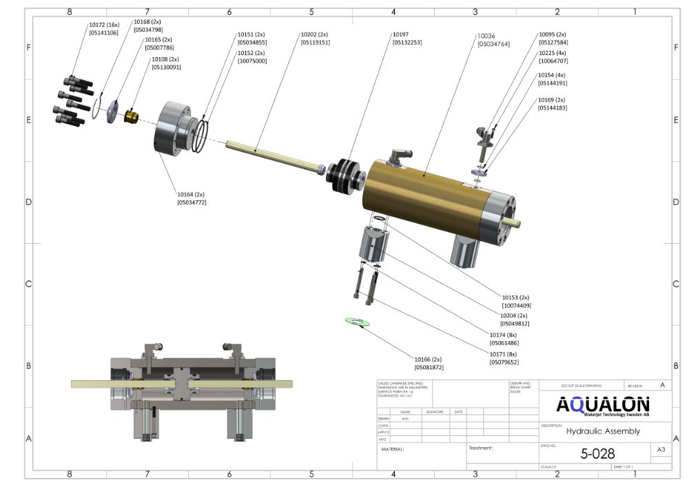 Spare Parts for KMT Hydraulic Drive Assembly SLIV