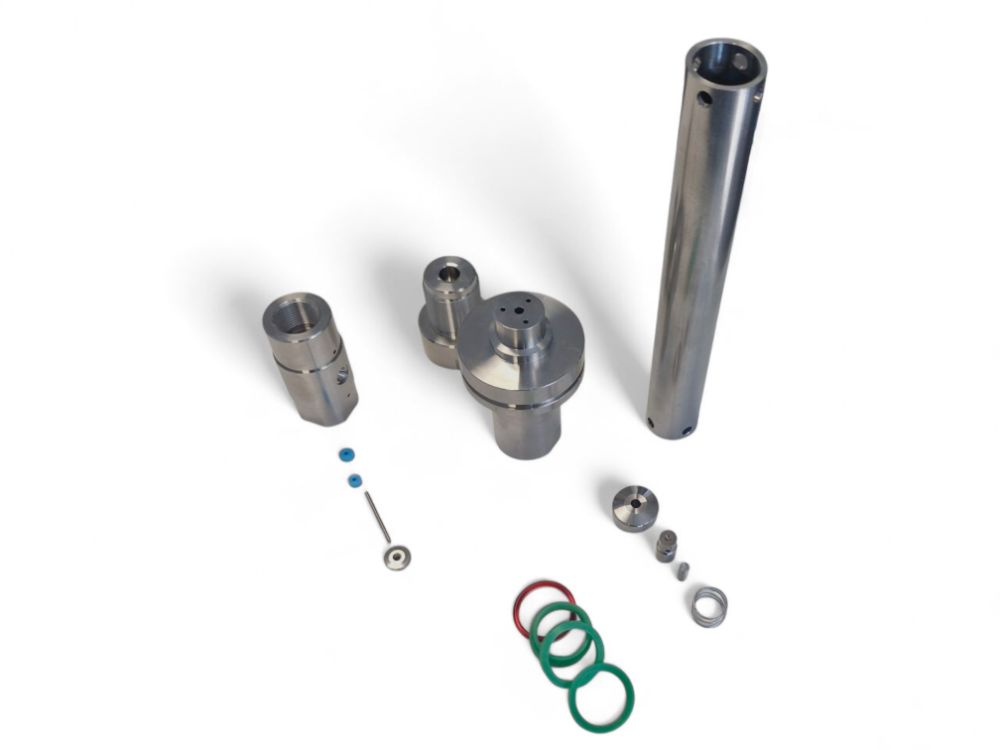 The picture shows alternative parts for CMS Waterjet Systems