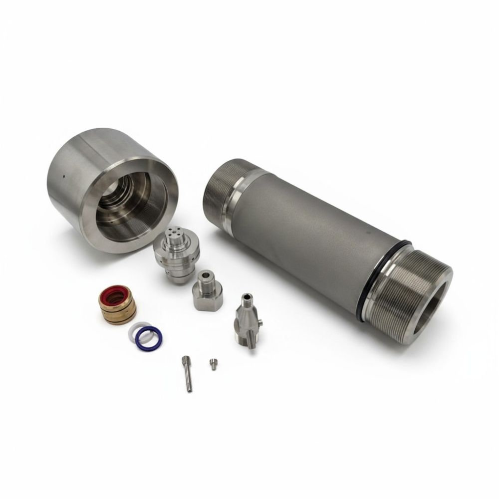 The picture shows alternative parts for Bystronic Waterjet Systems